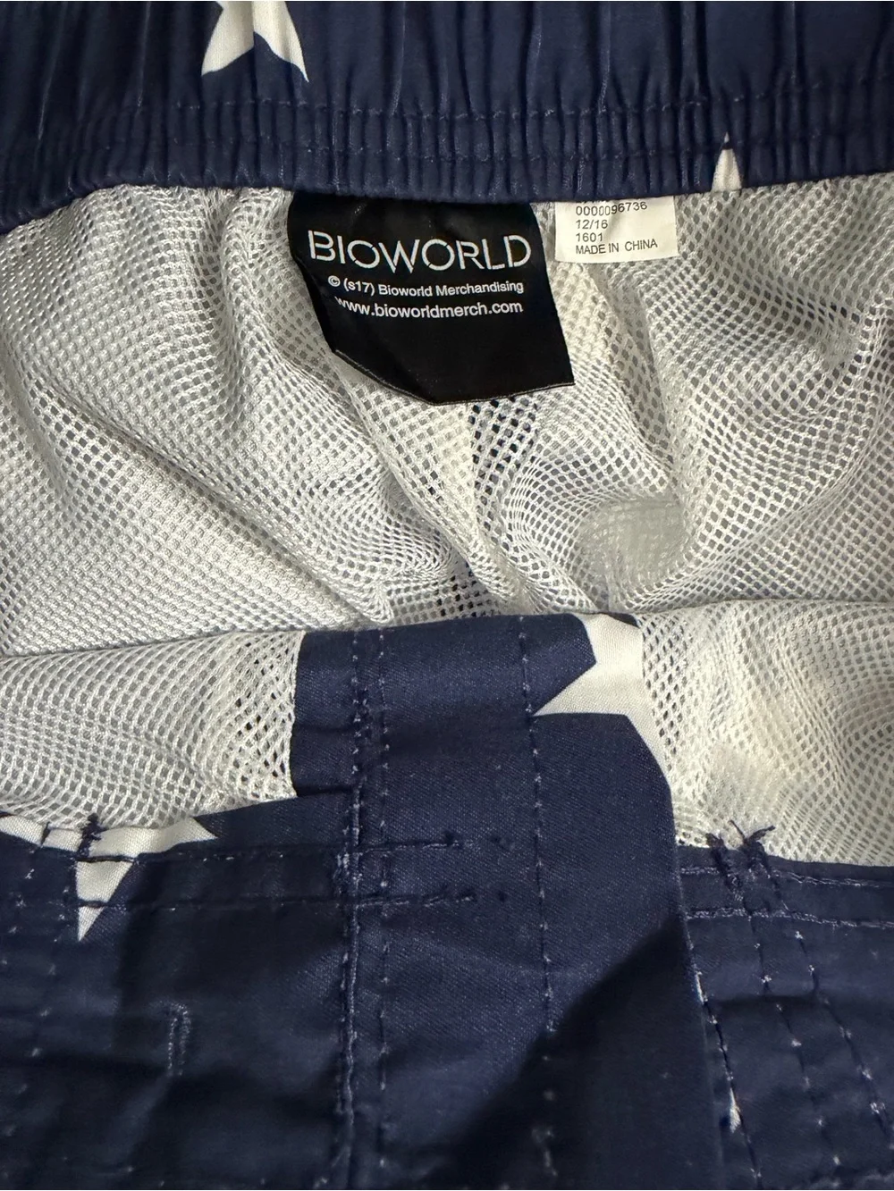 Bioworld Men's American Flag Board Shorts - Blue, Red & White
